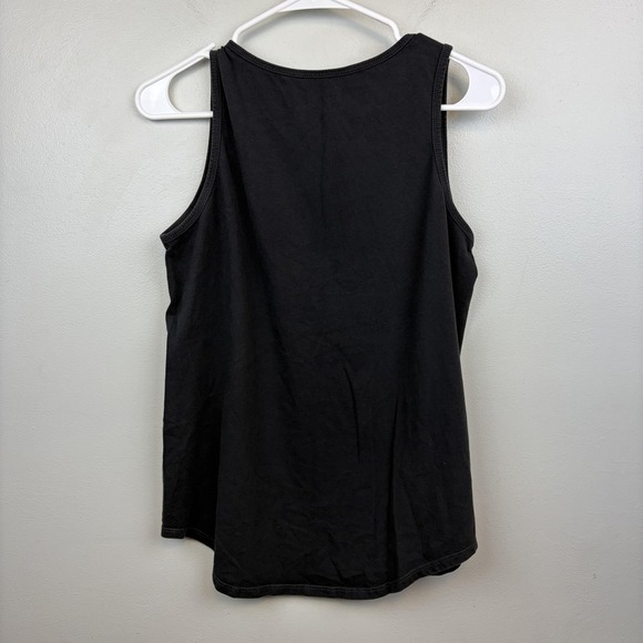 Life Is Good Tank Top Womens Medium Black Crusher Graphic Breathe Nature Quote - Picture 3 of 7